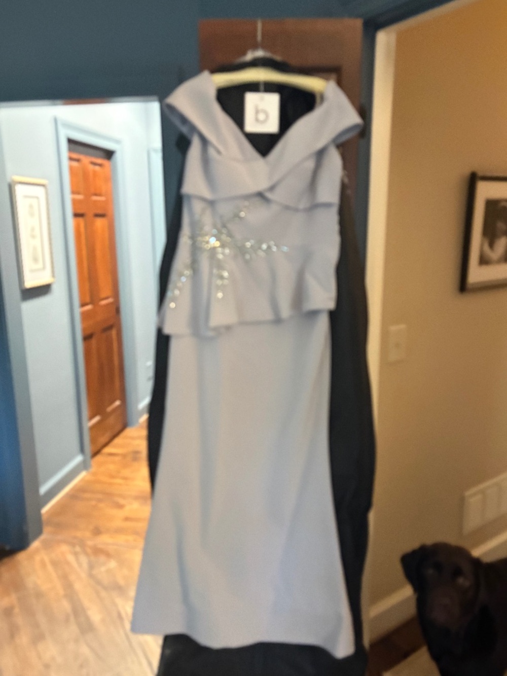 Silver mother of the groom dress